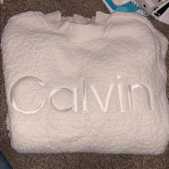 Calvin Klein Sweaters - sherpa sweatshirt